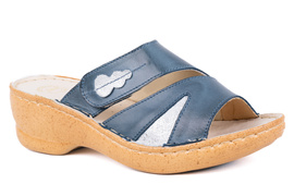 Klapki damskie,niebieskie, ochraniające haluks Łukbut 13830-3-L-038