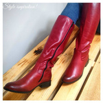 Kozaki damskie oficerki Łukbut 07260-3-Z-209