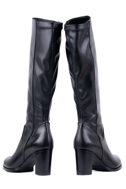 Kozaki damskie skórzane na szerszą łydkę Łukbut 29300-3-Z-001 