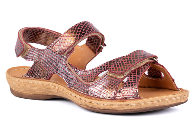 Sportowe sandały damskie na rzepy Łukbut 6370-3-L-661