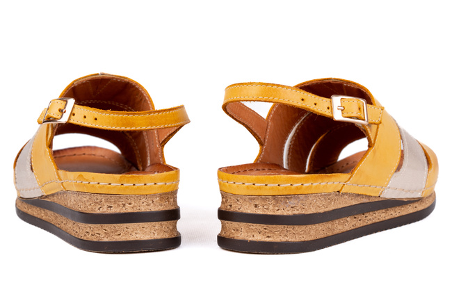 Sandały damskie na koturnie Łukbut 24780-3-L-133 