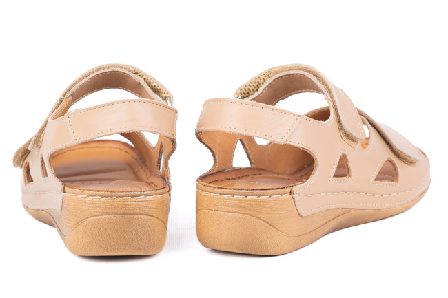 Sandały damskie na szersze stopy komfortowe Łukbut 16420-3-L-585