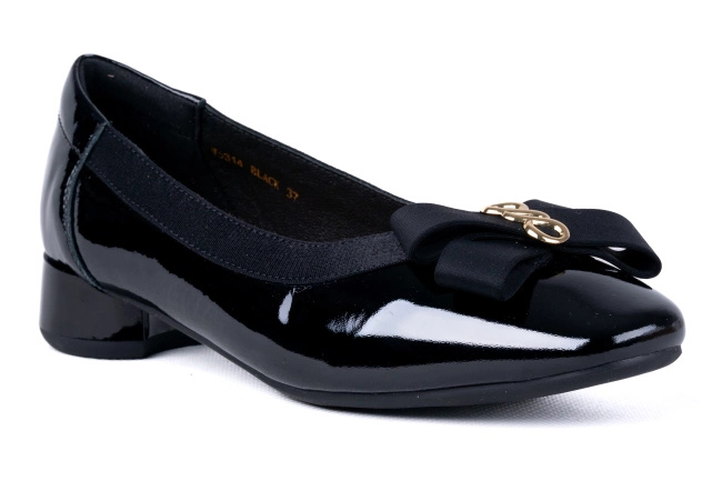 Baleriny damskie z noskiem kwadratowym Łukbut 28640-3-J-601