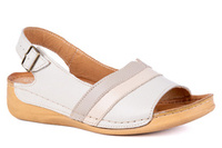 Komfortowe sandały damskie , komfortowe na tęższe stopy Łukbut 11040-3-L-550