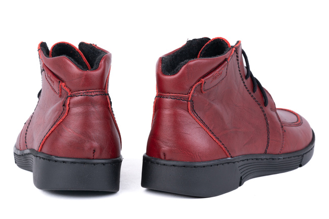 Trzewiki damskie czerwone Łukbut 6750-3-Z-008