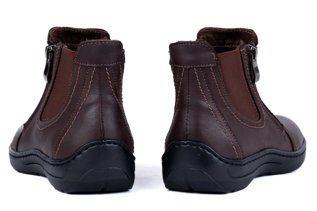 Jesienno- zimowe trzewiki damskie brązowe, Łukbut 11890-3-Z-287