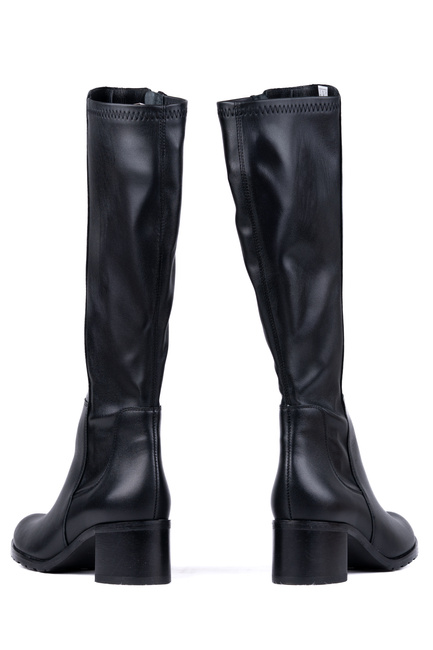 Kozaki damskie skórzane na szerszą łydkę Łukbut 29220-3-Z-001