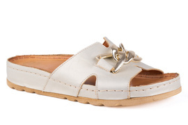 Klapki na lato z ozdobą damskie Łukbut 20800-3-L-052