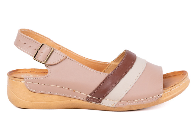 Komfortowe sandały damskie , komfortowe na tęższe stopy Łukbut 11040-3-L-050 