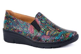 Damskie pólbuty komfortowe na koturnie Łukbut 18400-3-J-623