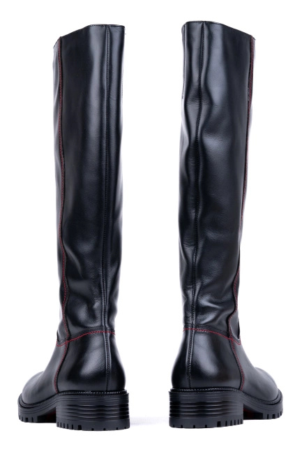 Kozaki damskie skórzane Łukbut 29840-3-Z-391 