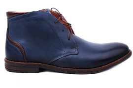 Eleganckie granatowe trzewiki męskie Łukbut 097/864