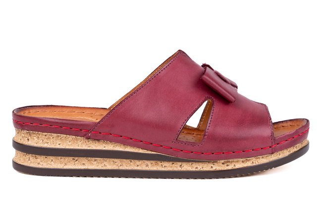 Klapki damskie na koturnach 25910-3-L-209 