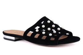 Klapki damskie z perłami 21650-3-L-294