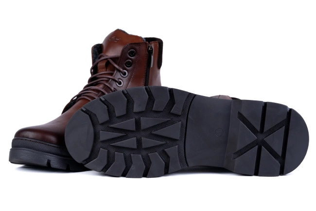 Trzewiki  męskie na zimę, ocieplane  Łukbut 27170-4-Z-003 