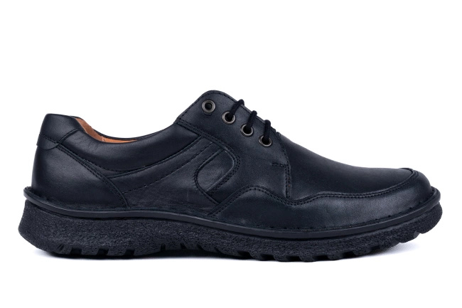 Męskie półbuty w tęgości K -stopa szeroka , do rozmiaru 49 Łukbut 0853K-4-W-001