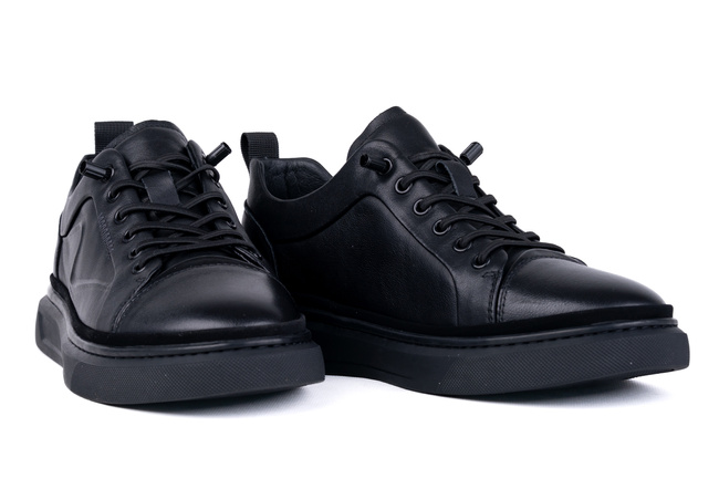 Półbuty sportowe, czarne Łukbut 29630-4-J-001