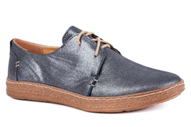 Damskie półbuty komfortowe srebrne Łukbut 15340-3-J-680