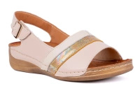 Komfortowe sandały damskie , komfortowe na tęższe stopy Łukbut 11040-3-L-546