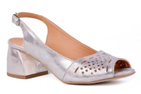 Srebrne sandały damskie Łukbut 21700-3-L-543 