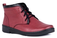 Trzewiki damskie  w bordowym kolorze Łukbut 19060-3-Z-209
