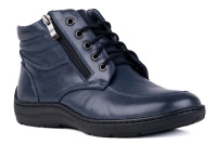 Trzewiki damskie , ocieplone naturalną owczą wełną, granat Łukbut 7240-3-Z-220