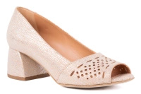 Złote czółenka z odkrytym noskiem  21690-3-L-164 