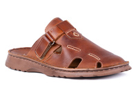 Brązowe klapki męskie Łukbut 1736