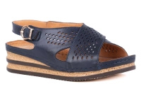 Sandały damskie na koturnie Łukbut 1616P-3-L-220 