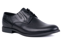 Czarne wizytowe półbuty męskie Łukbut 24030-4-J-001