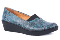 Czółenka na koturnie damskie 12100-3-J-622 