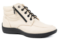 Trzewiki damskie, ocieplone naturalną owczą wełną,beżowe Łukbut 07240-3-Z-243