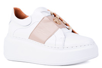 Sneakersy damskie białe Łukbut  26780-3-J-007 
