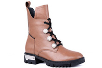 Botki damskie na lekkiej traktorowej podeszwie Łukbut 22790-3-Z-153 