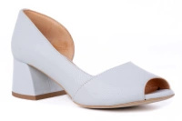 Kremowe czółenka z odkrytym noskiem 21810-3-L-427 