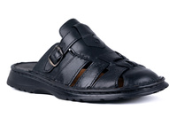 Klapki męskie czarne, Łukbut 9620-4-L-001