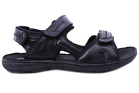 Męskie sandały czarne na rzepy Łukbut  991