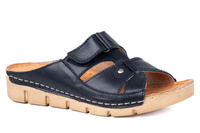 Klapki damskie czarne Łukbut 555