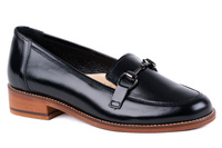 Czarne mokasyny damskie Łukbut 23180-3-J-001