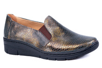 Damskie pólbuty komfortowe na koturnie  Łukbut 18400-3-J-583 