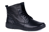 Trzewiki damskie czarne Łukbut 19080-3-Z-100 