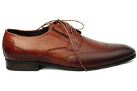 Półbuty męskie wizytowe brązowe Łukbut A56/71/02 