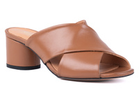 Eleganckie klapki na obcasie Łukbut 26930-3-L-040