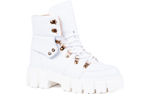 Białe trekkingi damskie Łukbut 23020-3-Z-007 