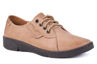 Komfortowe półbuty damskie w beżu . Łukbut 5100-3-J-050 