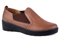 Czółenka damskie Łukbut  brązowe 14500-3-J-153 