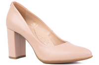  Klasyczne czółenka damskie beżowe Łukbut 24220-3-J-592 