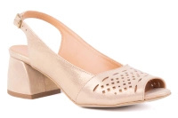 Złote sandały damskie Łukbut 21700-3-L-096 