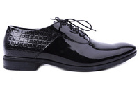 Buty męskie lakierki czarne wizytowe Łukbut 3/61/80