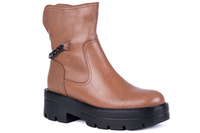 Botki damskie na lekkiej traktorowej podeszwie Łukbut 22390-3-Z-153 